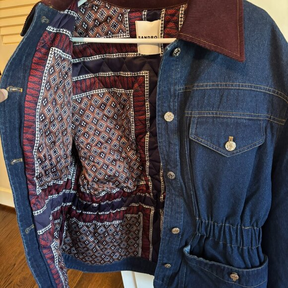 Sandro Denim Barn Jacket NWT - Picture 2 of 7